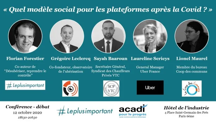 Visuel de l'événement « Quel modèle social pour les plateformes après la Covid ? »
