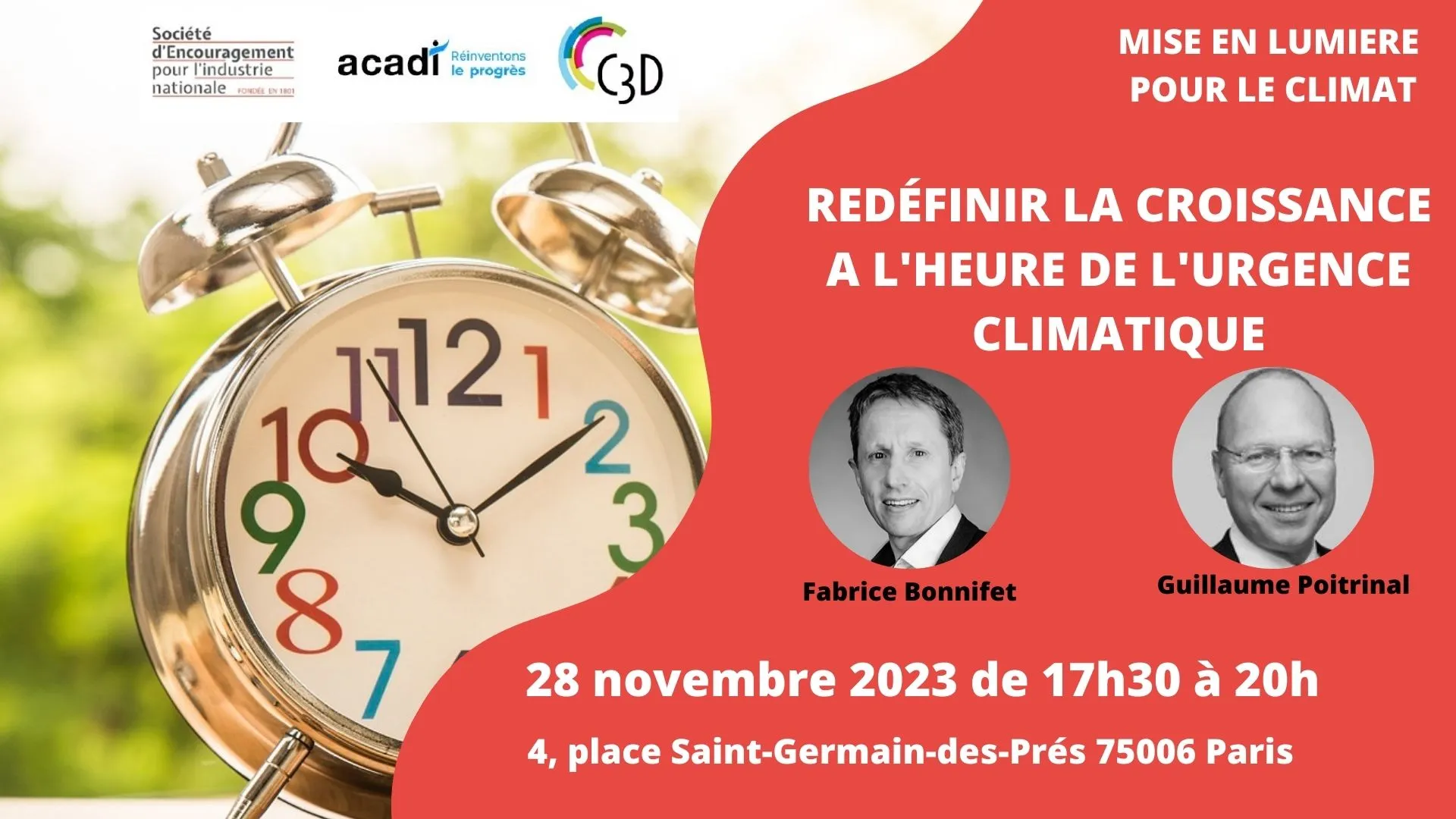 Visuel de l'événement « Redéfinir la croissance à l'heure de l'urgence climatique ? »