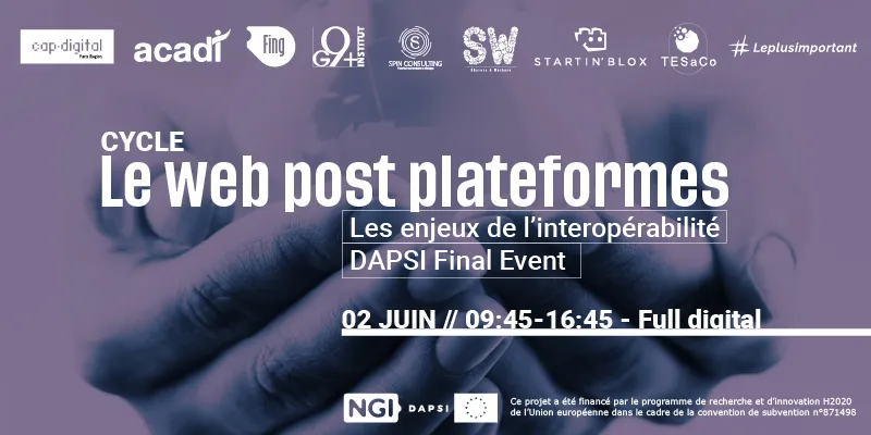 Visuel de l'événement « Le web post-plateformes : les enjeux de l'interopérabilité »
